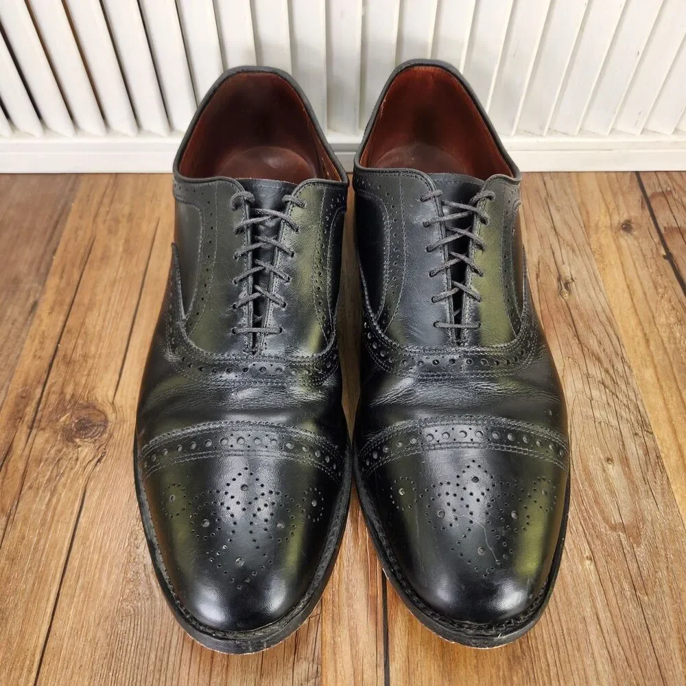 Allen Edmonds Strand Mens Sz 12 D Back Leather Cap Toe Oxfords Shoes Made In USA